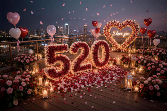 Romantic Confession Amidst the Sea of Flowers on 520