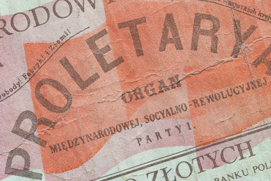Vintage Polish document Proletaryat 100 Sto Zlotych 1883