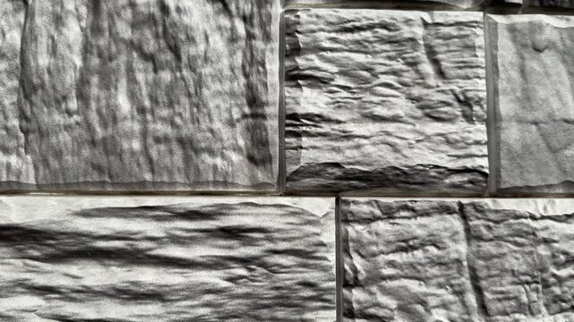 Close-up natural quartz facade panels showcasing rugged stone texture and modular layout, detailed grain and chiseled seams