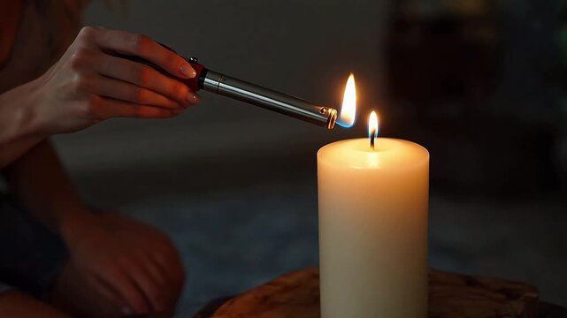 Person lighting a candle with a lighter symbolizing the limitless potential of digital design