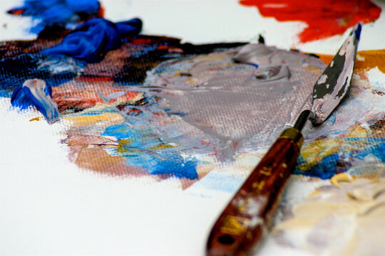 Paris, France, Europe. Artists pallette