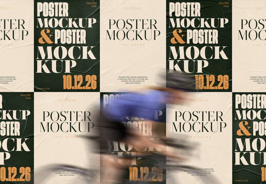 Paper Poster PSD Mockups