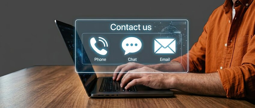 Engaging digital communication methods enhance customer interaction online business graphic design modern workspace user-centric technology solutions