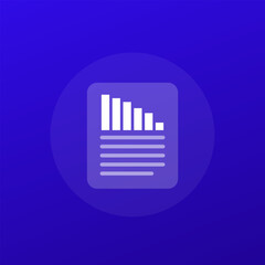 Obraz premium depreciation chart icon, transparent design