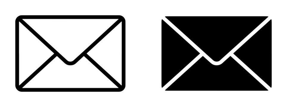 Email Icons, Envelope Symbols, Communication Graphics, Mail Vector Art