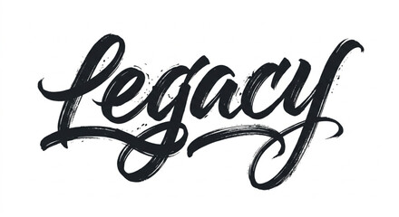 Legacy hand written brush calligraphy vector typography © Yuzma