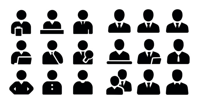 Person avatars representing professional staff and team roles