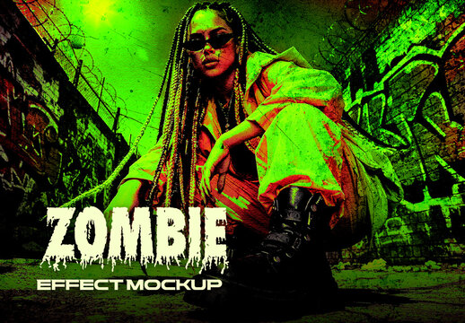 Zombie Effect Mockup