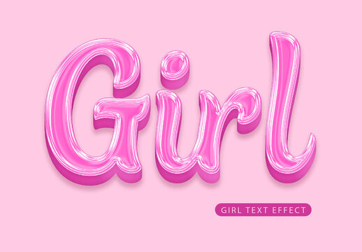 Girl Script Text Effect