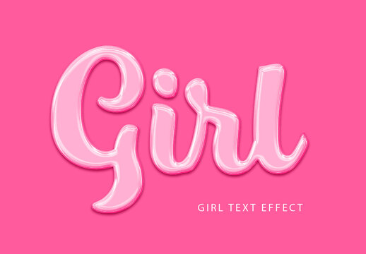Girl Script Text Effect