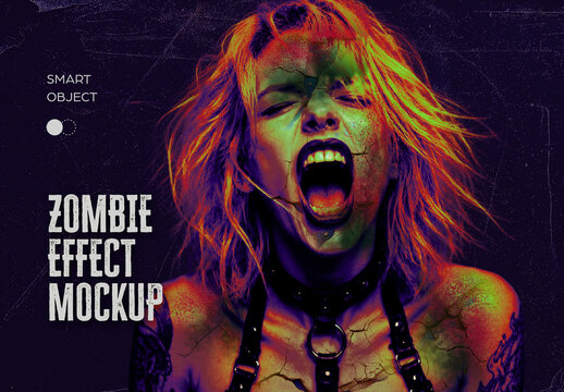 Zombie Effect Mockup