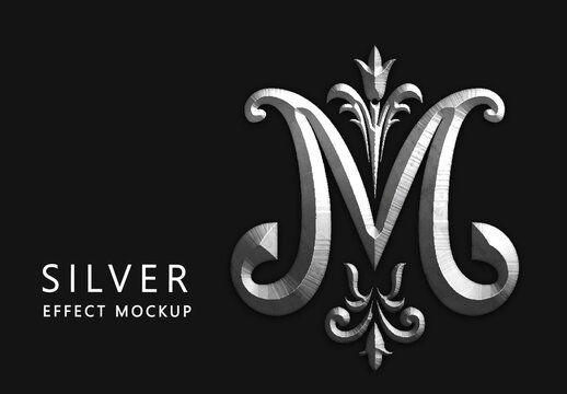 Silver Effect Mockup