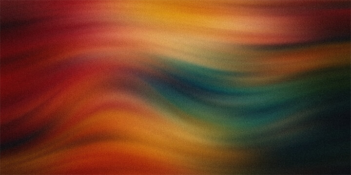 Abstract background with colorful gradient, smooth vibrant colors and grainy texture creating artistic dynamic flow.