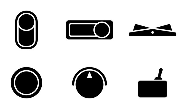 Fried Egg Icons Set, Sunny Side Up and Over Easy Egg Illustrations, Breakfast Food Vector Graphics, Simple Black and White Food Symbols
