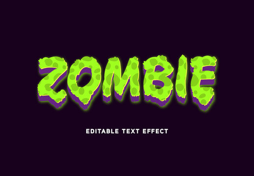 Zombie Text Effect