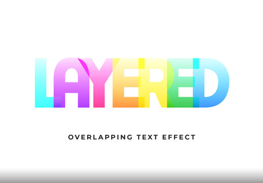 Overlapping Text Effect