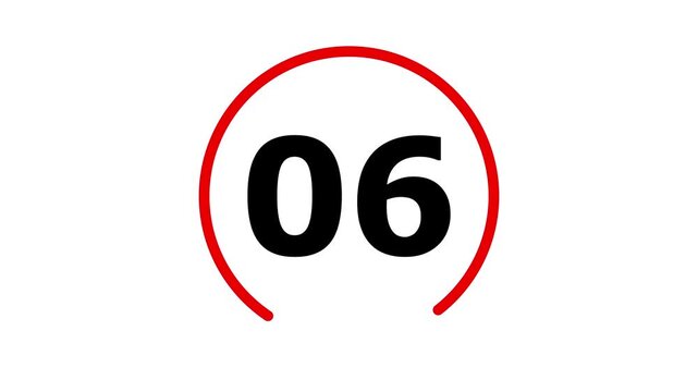 6 hours icon, isolated on transparent background with alpha channel