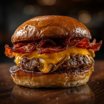 Signature Dry-Aged Bacon Cheeseburger