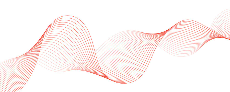 Wavy flowing lines background