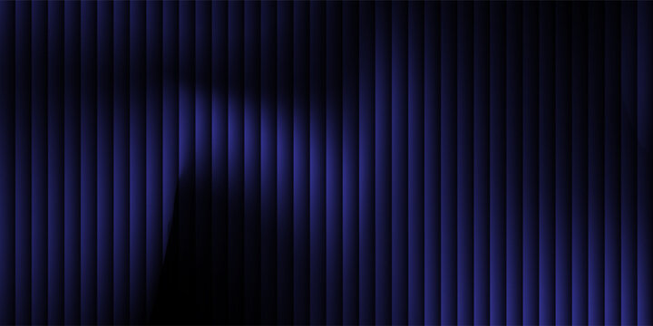 abstract futuristic wallpaper, vertical dark stripes pattern, thin evenly spaced bars, deep navy and indigo blue gradient glow