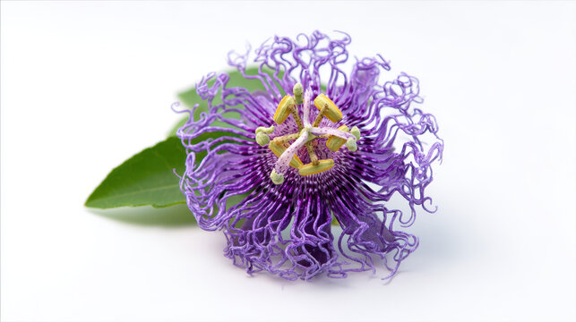 transparency intricate purple passion flower