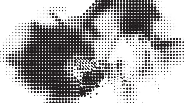 Abstract halftone dot pattern background for modern digital art and poster designs