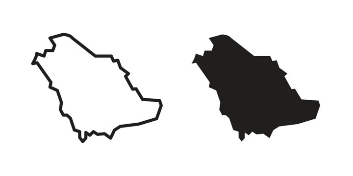 Saudi arabia icon in line design. editable stroke icon vector. EPS10