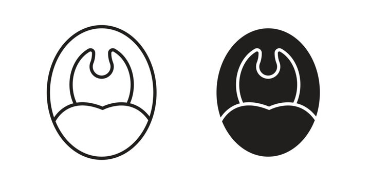 Tonsil icon in line design. editable stroke icon vector. EPS10