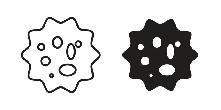 White blood cell icon in line design. editable stroke icon vector. EPS10