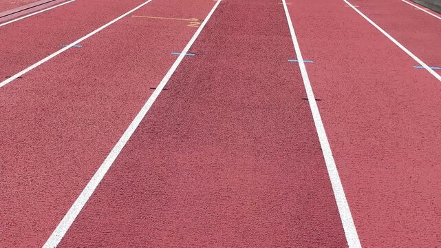 【屋外】陸上グラウンドとトラックレーン風景｜Athletics Ground and Track Lane Scene