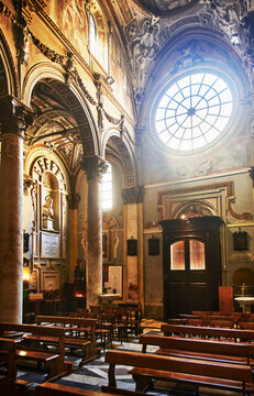 Interior of the San Matteo Church, Founded originally in 1125 by Martino Doria, in Genoa, Italy, Europe 