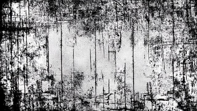 halftone grunge texture pattern overlay screen, Black and white grunge texture background, Abstract grunge texture with dark lines, texture moving background video effect