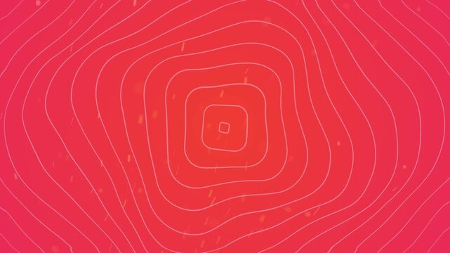 Red Key with Lock on White Background in Modern 3D Style