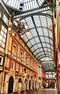 Galleria Giuseppe Mazzini, built between 1870 and 1880 in Genoa, Italy, Europe 