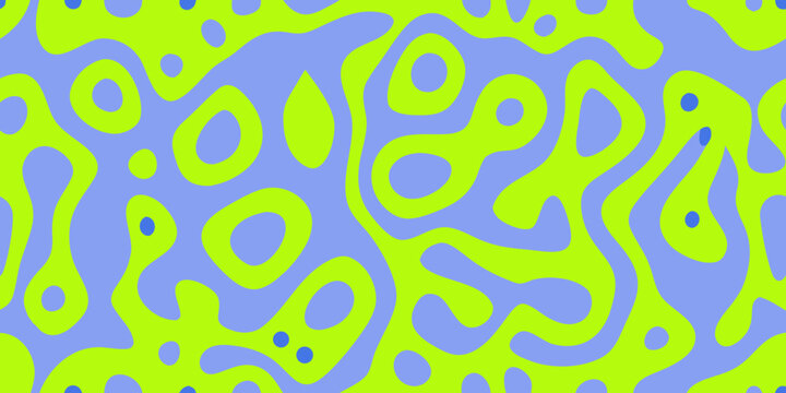 abstract fluid pattern with organic shapes blue and green