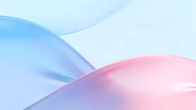 Abstract flowing shapes in soft colors