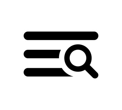 Clean Menu Search Interface Icon