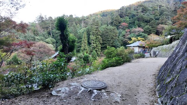 Scenic POV Walk Through Miyajima Island, Hiroshima, Japan