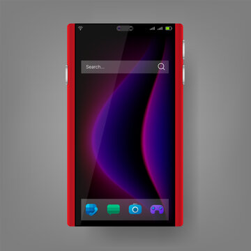 Modern Smartphone User Interface Mockup Design Template