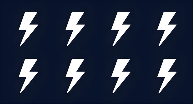 arrow, icon, sign, symbol, lightning, vector, illustration, direction, web, business, electricity, voltage, charge, zap, surge, spark, glow