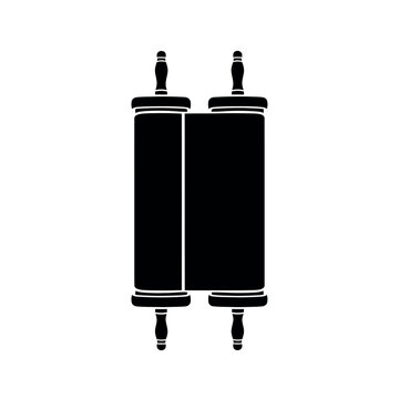 Torah Scroll Silhouette.