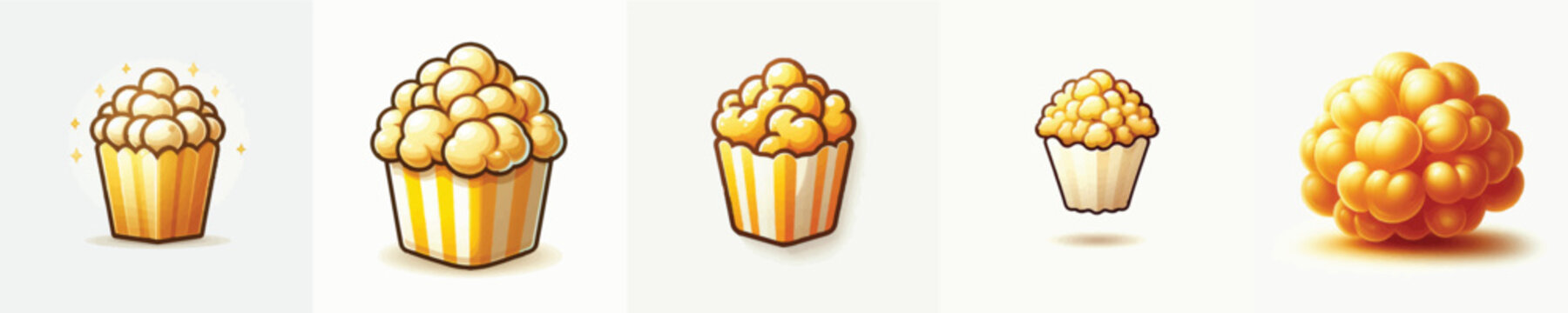 vector of a popcorn