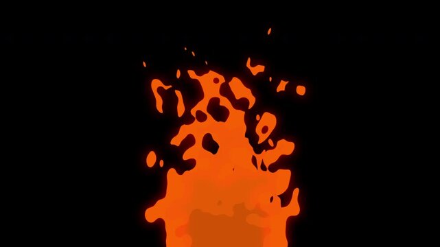 Fire flame burning tourch animation alpha channel