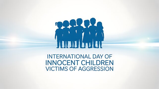 Group of children standing together, international day of innocent children victims of aggression