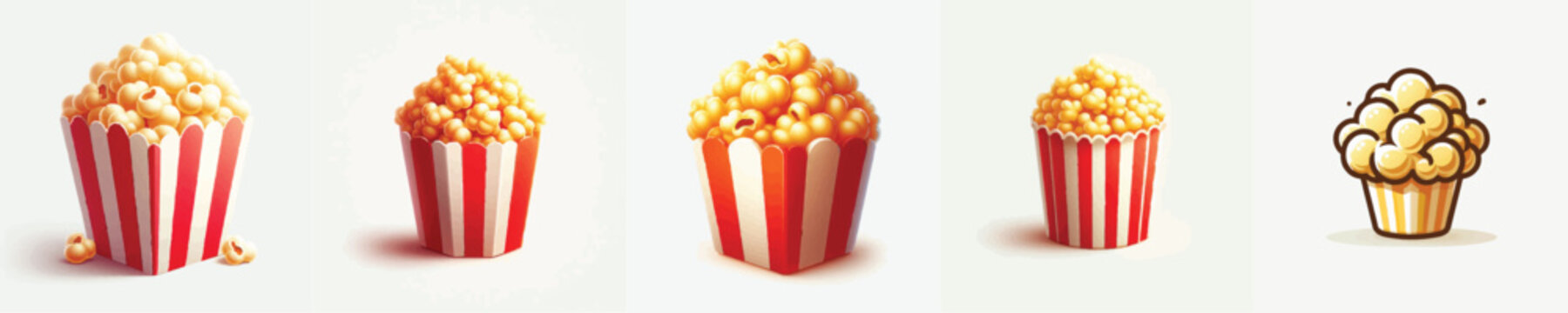 vector of a popcorn
