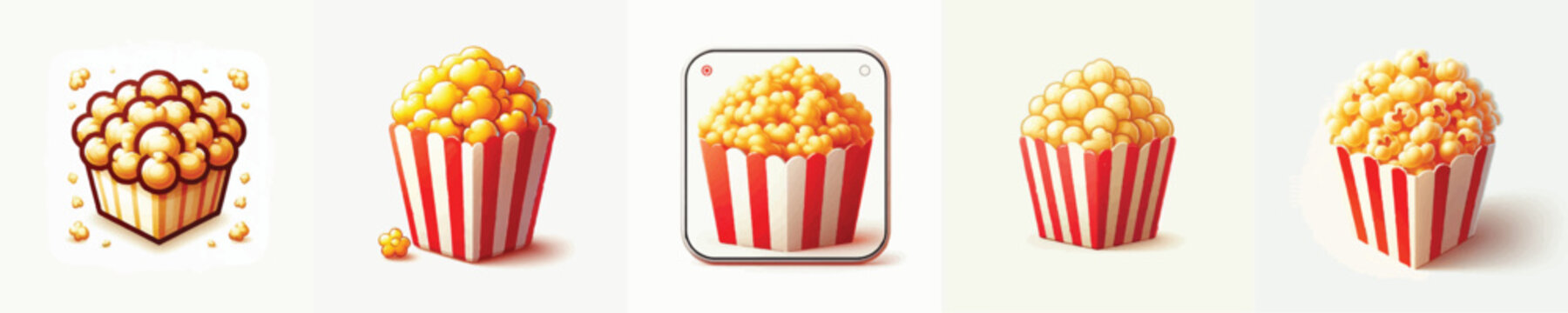 vector of a popcorn