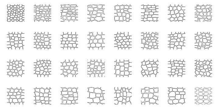 Landscape Architecture CAD Hatch Pattern Set Grass Water Stone Wall Texture Elements Collection