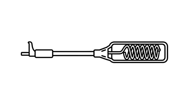 Incandescent Light Bulb Filament Coil Illustration