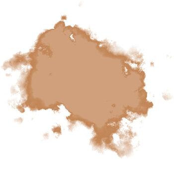 Watercolor stain decoration