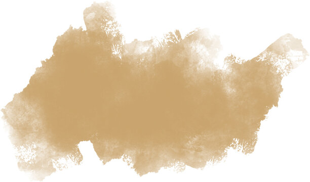 Watercolor stain decoration